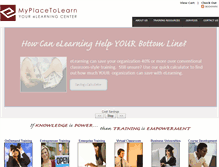 Tablet Screenshot of myplacetolearn.com